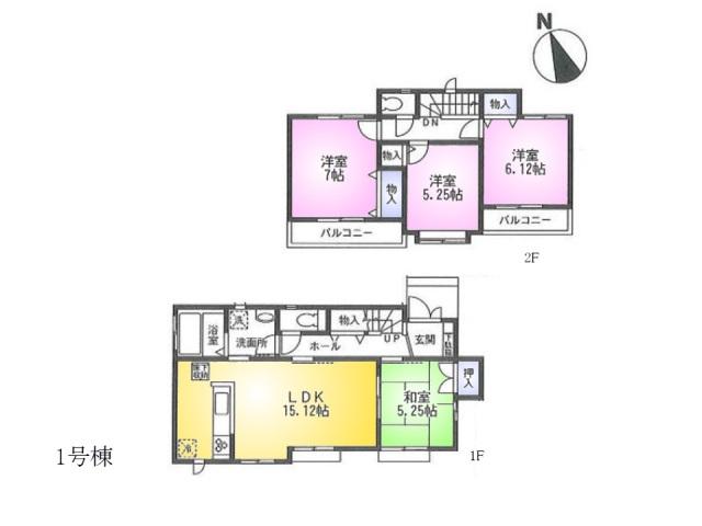 Floor plan. 42,800,000 yen, 4LDK, Land area 140.97 sq m , Building area 93.15 sq m