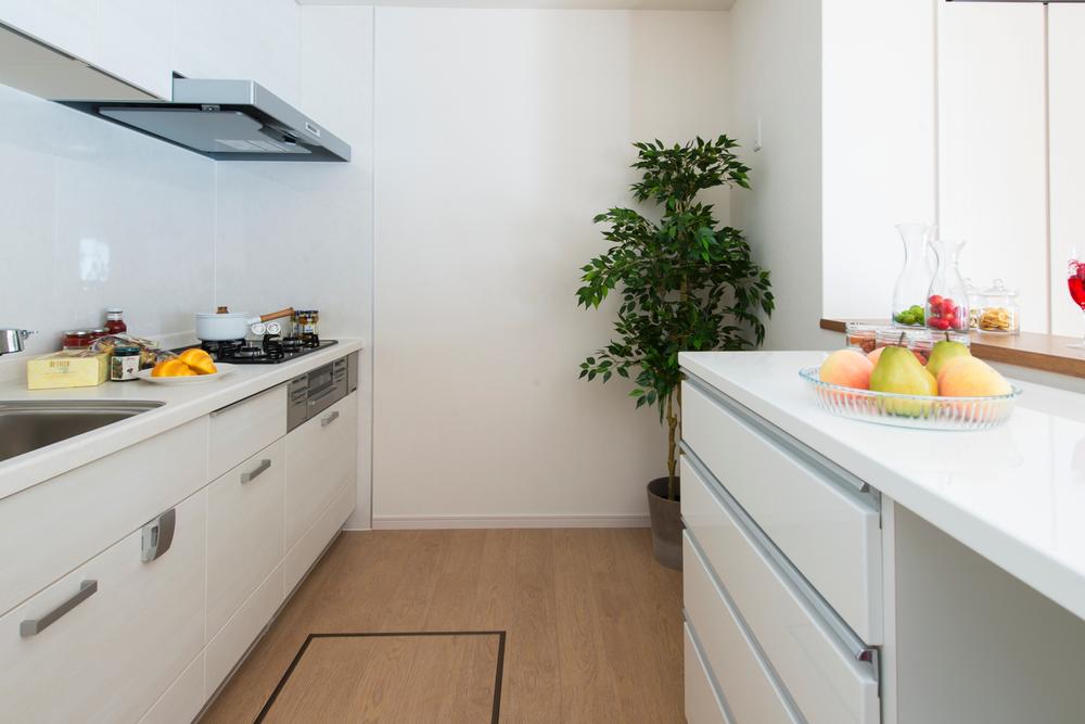 Kitchen. Local model room dwelling unit indoor (07 May 2013) Shooting