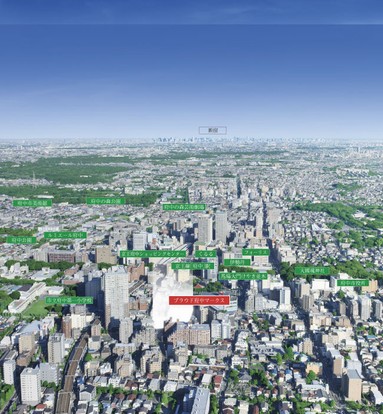 Which was subjected to a CG processing on aerial photographs of the surrounding planning areas (2012.10 shooting), In fact a slightly different