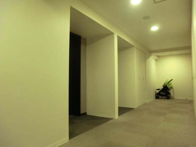 Other common areas. Shared hallway classy of carpet bedding, such as hotels