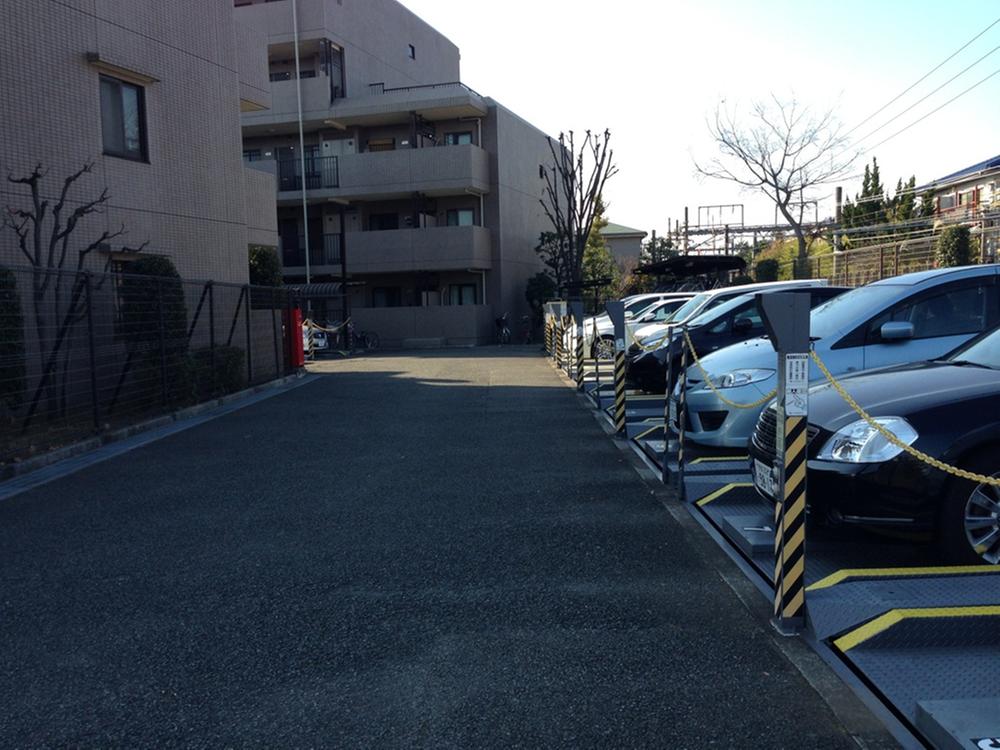 Parking lot. Common areas
