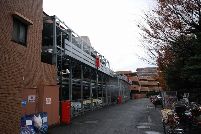 Parking lot. Common areas