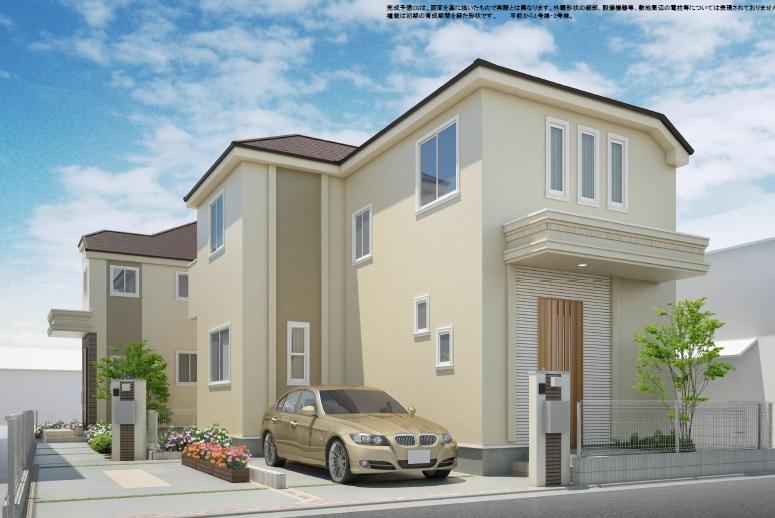 Rendering (appearance). Rendering (1 Building from the front ・ 2 Building)