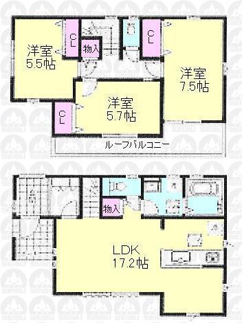 Floor plan. Keio Line "Nakagawara" station 14 mins