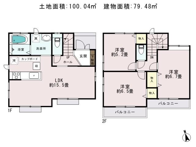 Floor plan. Nice house of strong Iida to earthquake