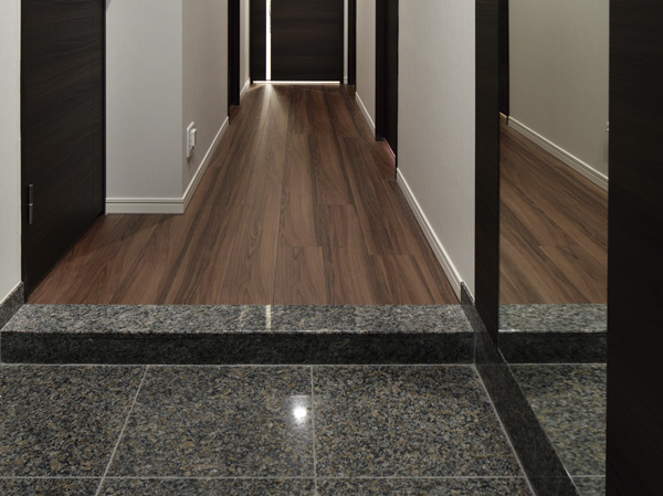 Other.  [Entrance floor of natural stone] Adopt a natural stone feeling of luxury to the entrance of the floor and up stile. A rich texture, To produce a first impression of the dwelling.