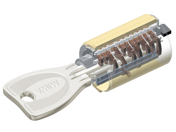 Security.  [Cylinder key] In order to prevent the incorrect lock picking, etc., Adopt a very difficult cylinder key replication. Double lock specification with enhanced more crime prevention. (Conceptual diagram)