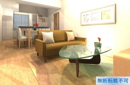 Living. ~ It is in a new interior renovation. 2014 / 1 / 25 scheduled for completion ~ Your preview is possible at any time. The field situation, There is the case that specifications may be changed. South-facing living room