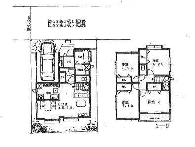 Floor plan. 36,800,000 yen, 4LDK, Land area 86.22 sq m , Building area 89.84 sq m 4LDK + built-in garage