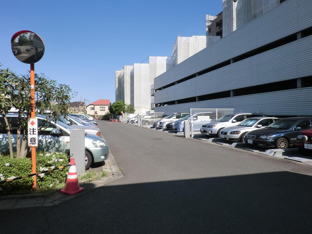 Parking lot. Common areas