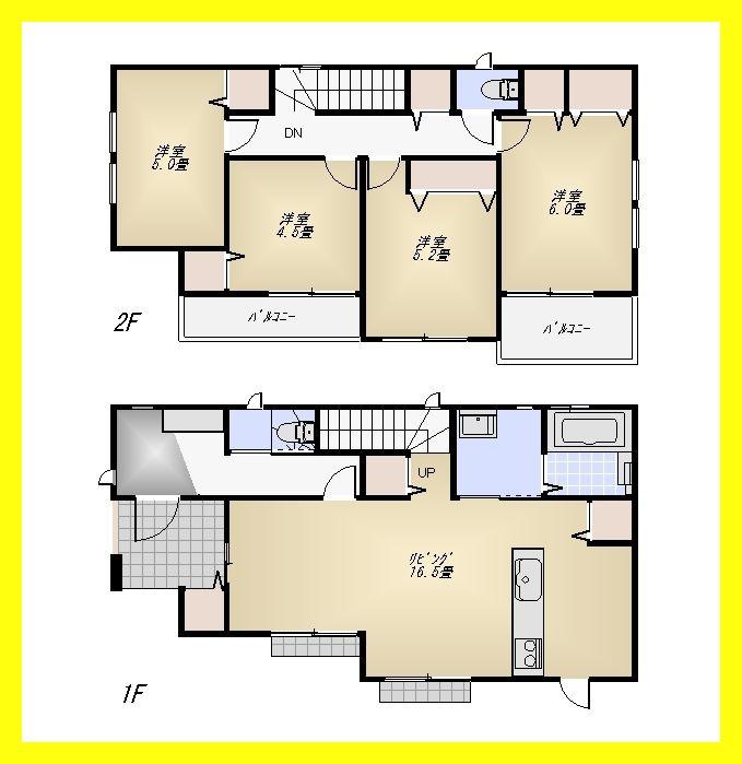 Floor plan. 45,800,000 yen, 3LDK, Land area 120.11 sq m , Building area 96.05 sq m