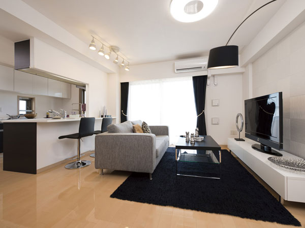 Interior.  [B type ・ Living-dining] Living the "BoConcept" was coordinated ・ Dining is eliminating the unnecessary, Express a strong personality in a simple pattern. Elegantly daily casual relaxation, And Luxury, Time will also produce a beautiful interior timeless until.