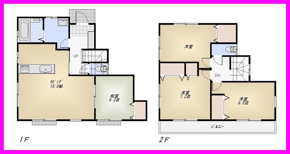 Floor plan. (4 Building), Price 43,900,000 yen, 4LDK, Land area 100.1 sq m , Building area 96.88 sq m