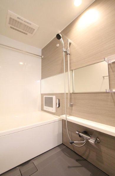 Bathroom. In the bathroom to heal tired body, What TV with!
