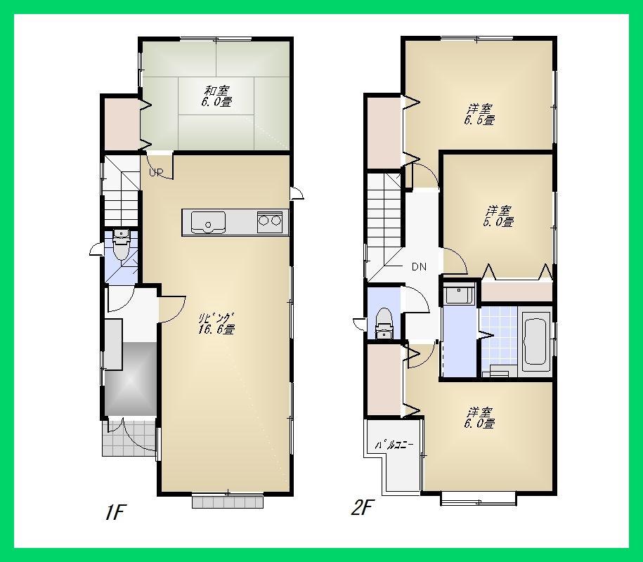 Floor plan. 37,800,000 yen, 4LDK, Land area 115.27 sq m , Building area 91.64 sq m