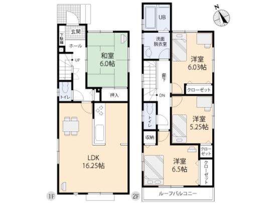 Floor plan. 42,900,000 yen, 4LDK, Land area 100.1 sq m , Building area 97.29 sq m floor plan