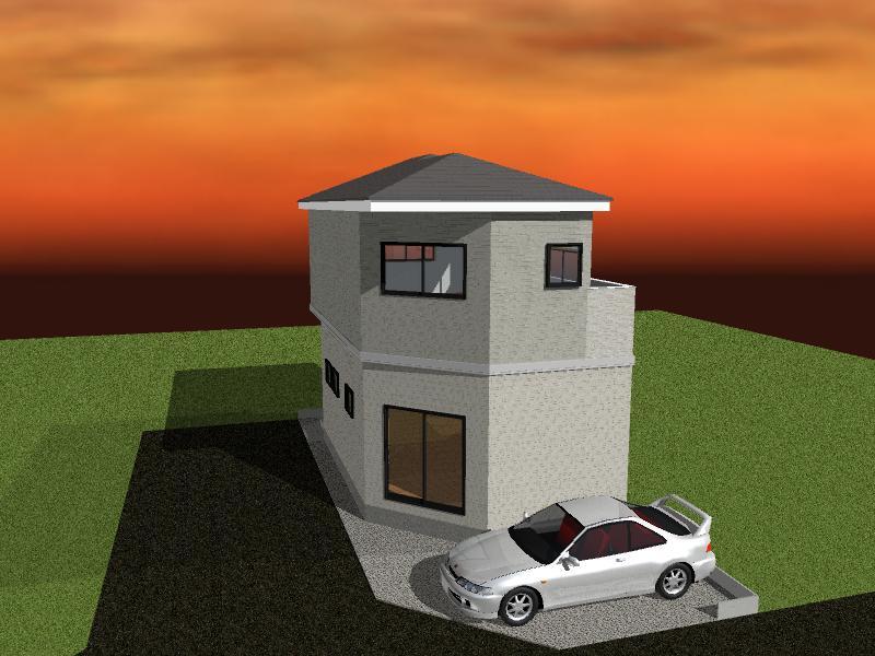 Building plan example (Perth ・ Introspection). Building plan example (No. 1 place) building price 12 million yen, Building area 74.93 sq m