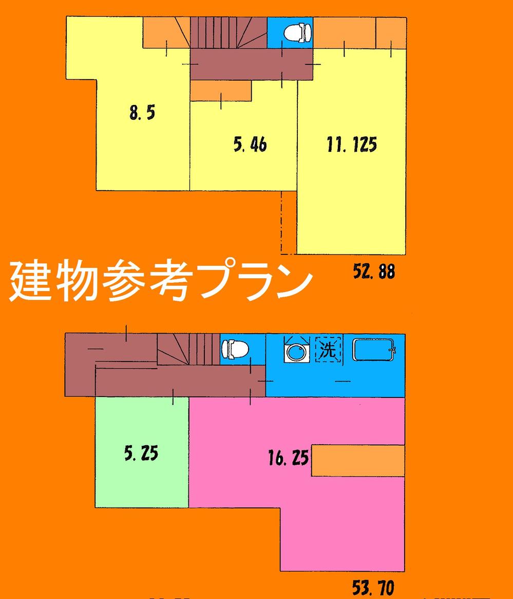 Building plan example (floor plan). Building plan example