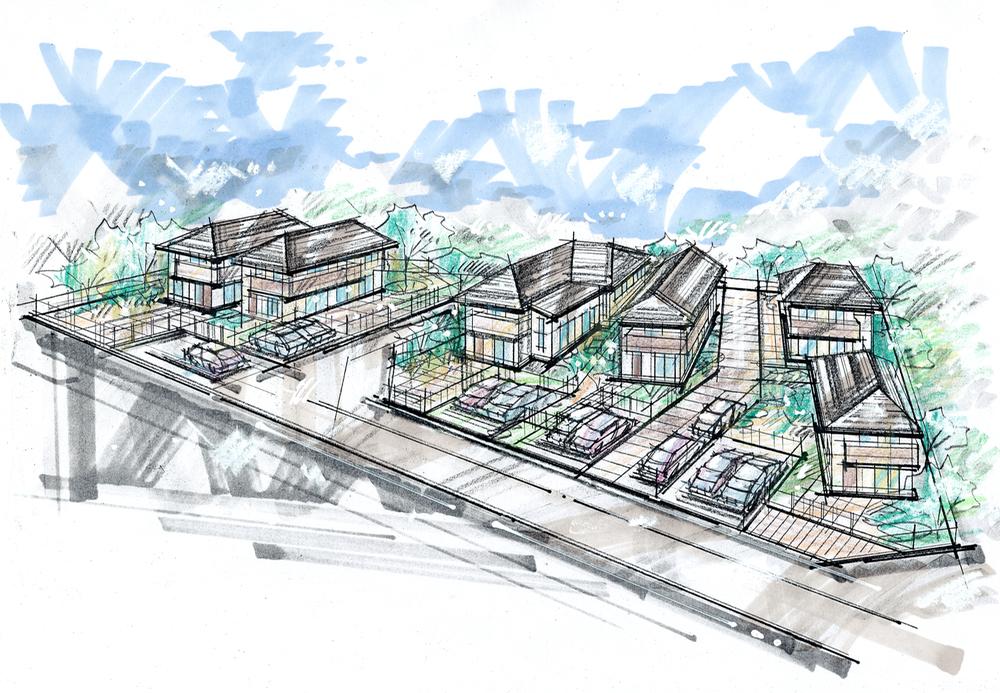 Building plan example (Perth ・ appearance). Subdivision image Perth