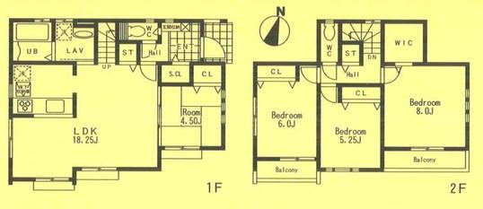 Floor plan. 41,500,000 yen, 4LDK, Land area 170.65 sq m , Building area 99.97 sq m