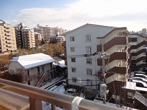 Balcony. The view from the veranda