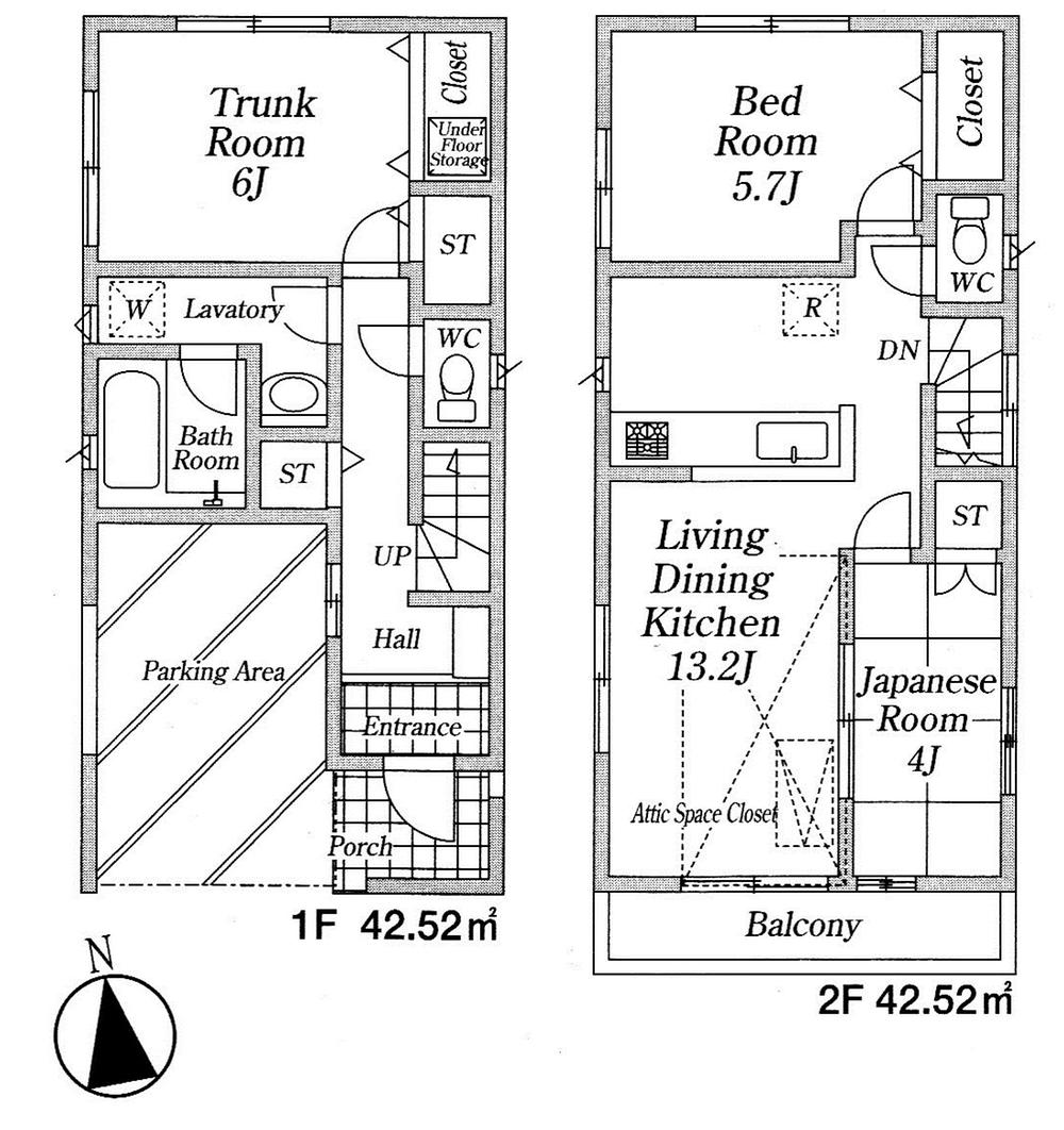 Floor plan. 29,800,000 yen, 3LDK, Land area 72.17 sq m , Building area 85.04 sq m