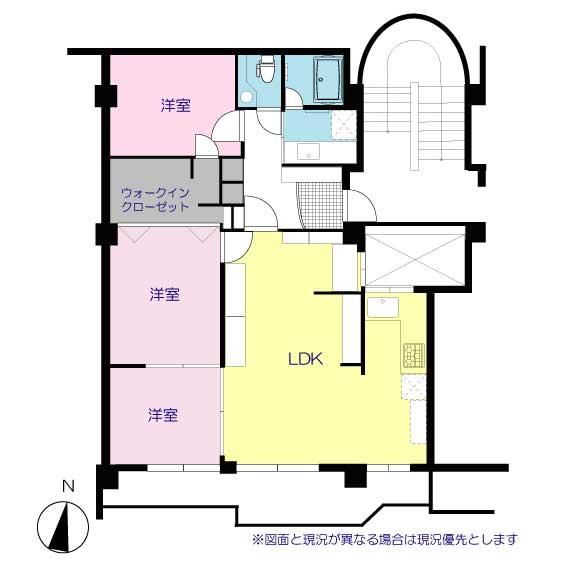 Floor plan. 3LDK + S (storeroom), Price 22,900,000 yen, Occupied area 85.06 sq m , Balcony area 10.85 sq m