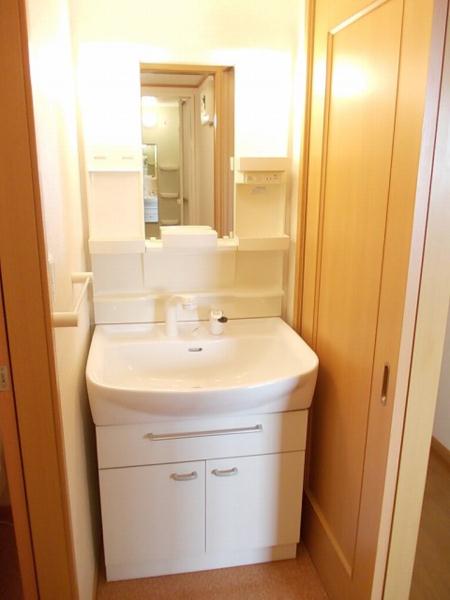 Kitchen. Convenient shampoo dresser in the morning