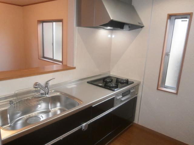 Kitchen. 1 Building Face-to-face kitchen, Cleaning Easy three-necked gas stove