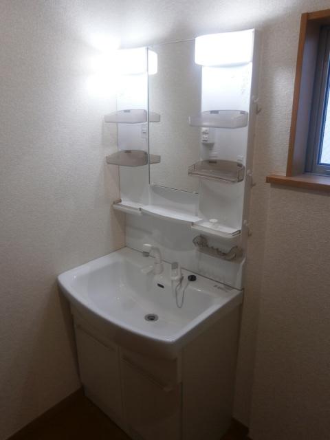 Wash basin, toilet. 1 Building Vanity with shampoo dresser function