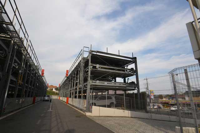 Parking lot. Common areas