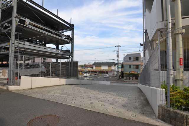 Parking lot. Common areas