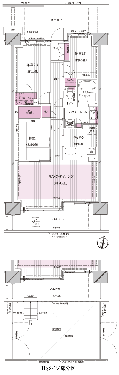 Floor: 3LDK + walk-in closet, the occupied area: 74.22 sq m