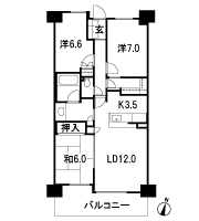 Floor: 3LDK + family closet, occupied area: 77.87 sq m