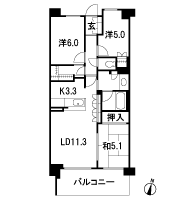 Floor: 3LDK + family closet, occupied area: 70.05 sq m