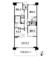 Floor: 3LDK + walk-in closet, the occupied area: 70.13 sq m