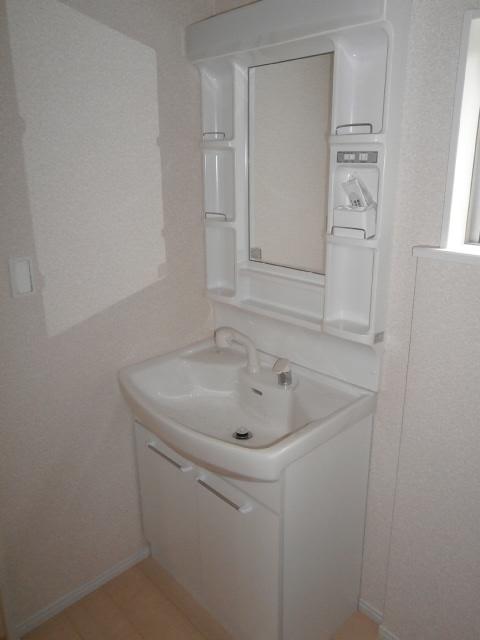 Wash basin, toilet. Building 2 Vanity with shampoo dresser function