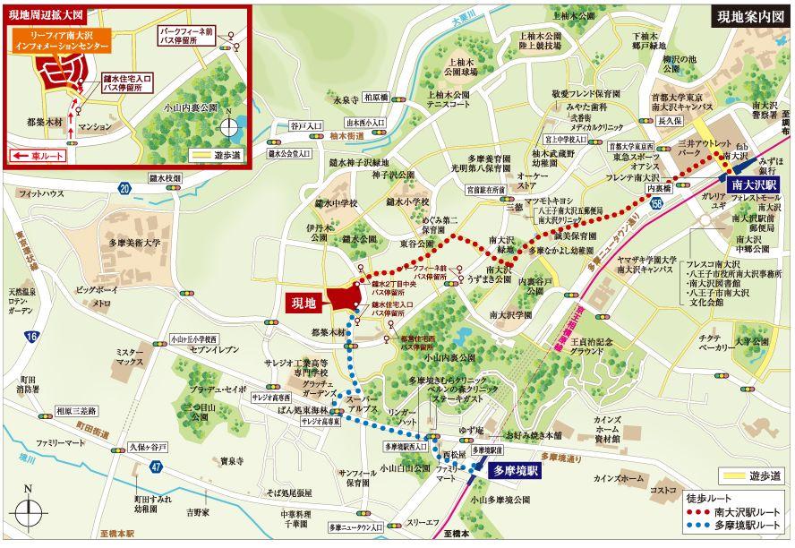 Local guide map. Please come to the Information Center during your visit is.