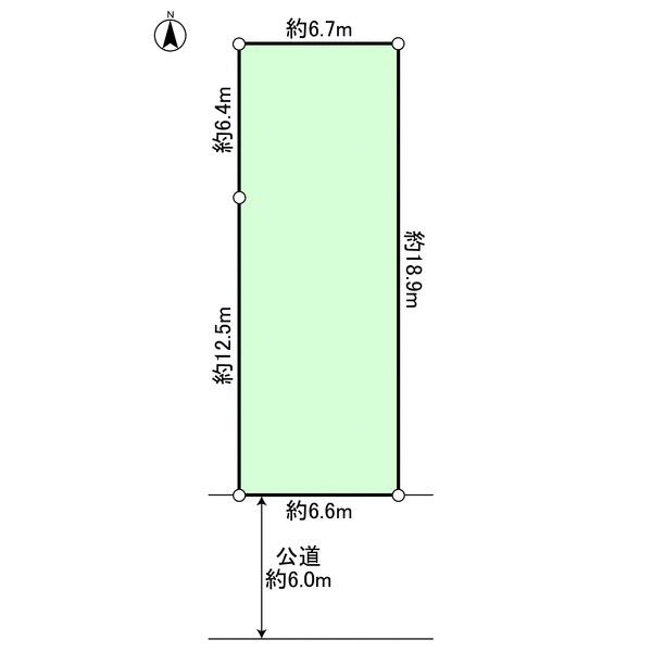 Compartment figure. Land price 35,800,000 yen, Land area 126.61 sq m