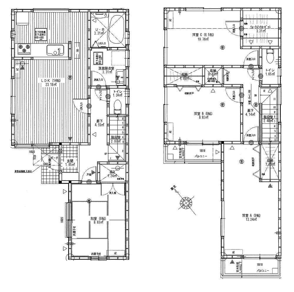 Floor plan. (3 Building Phase 2), Price 21,800,000 yen, 4LDK, Land area 131.92 sq m , Building area 100.19 sq m