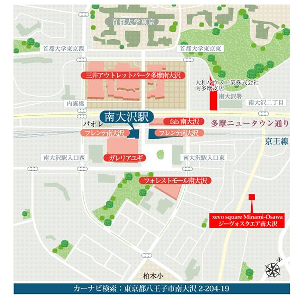 Local guide map. ※ Near the guide map