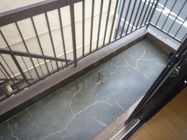 Balcony. There is also veranda.