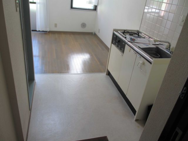 Living and room. Kitchen space.