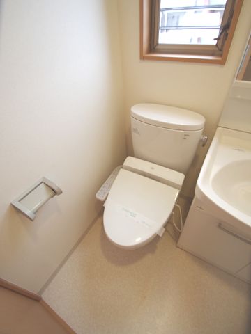 Toilet. Warm water washing toilet seat