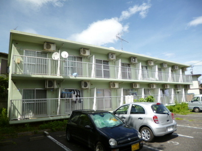 Building appearance. Sunny