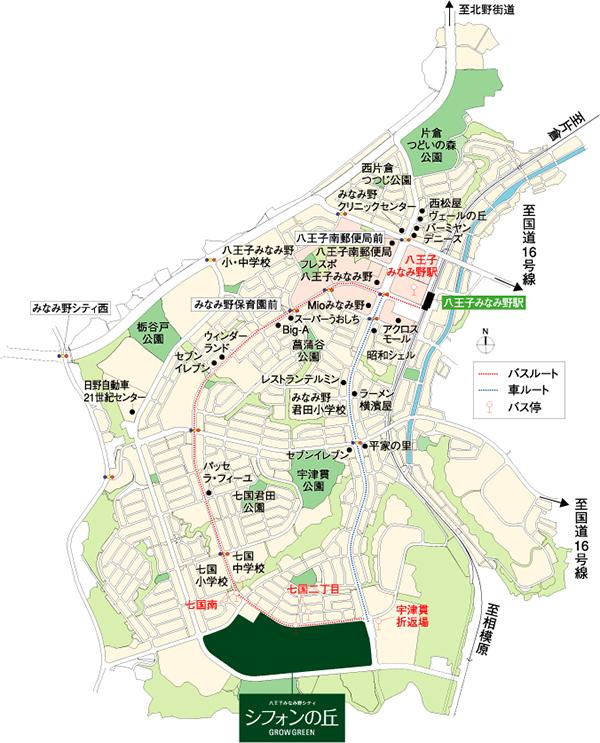 Local guide map.  ※ Near the guide map