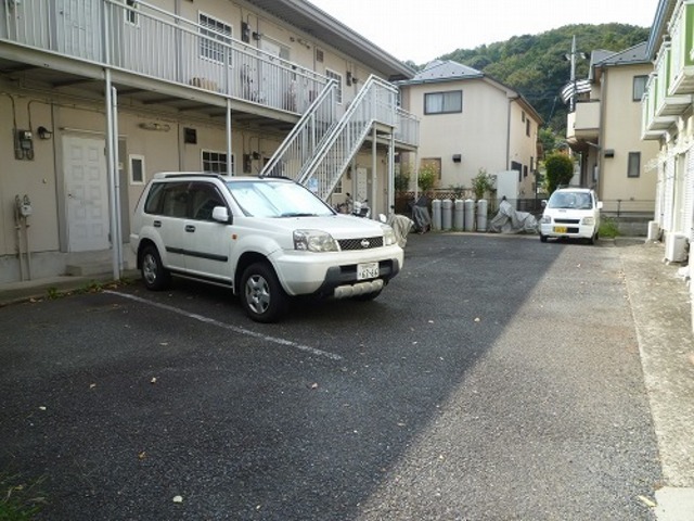 Parking lot. On-site parking