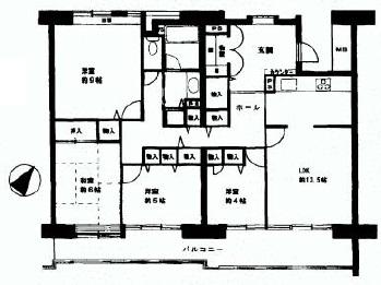 Floor plan. 4LDK, Price 26,900,000 yen, Footprint 104.37 sq m , Balcony area 18.13 sq m