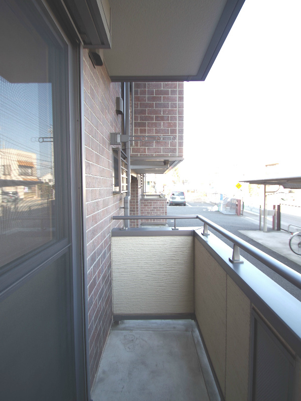 Balcony. There is a balcony on two sides