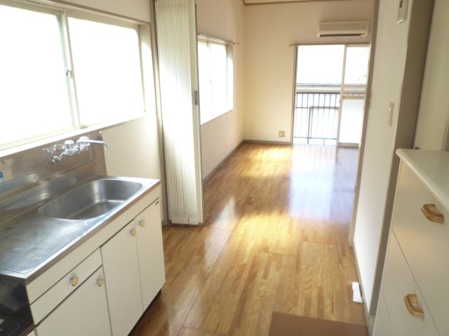 Kitchen. Bright kitchen with a window